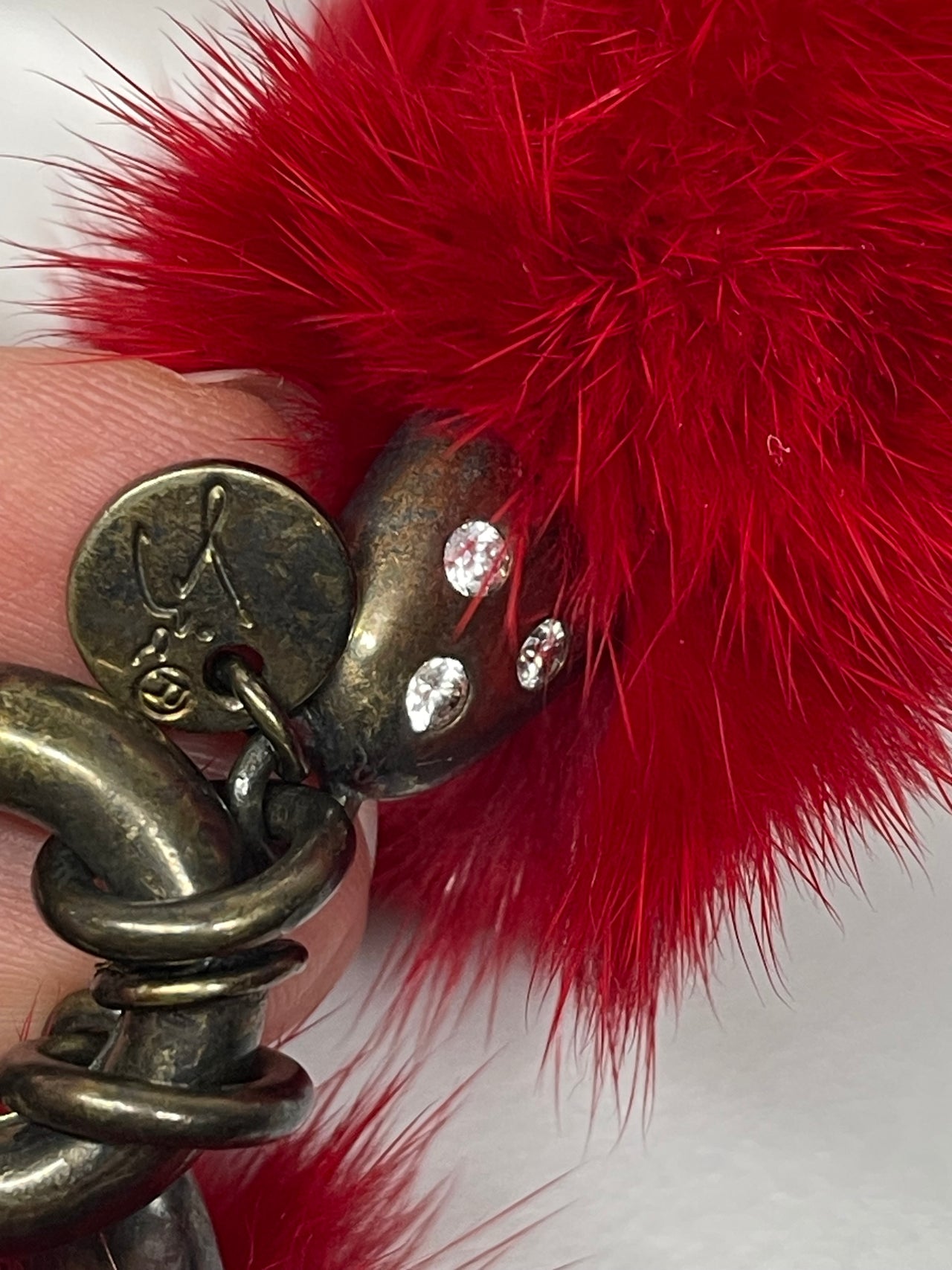 Liza Mink Fur Necklace and Bracelet Set