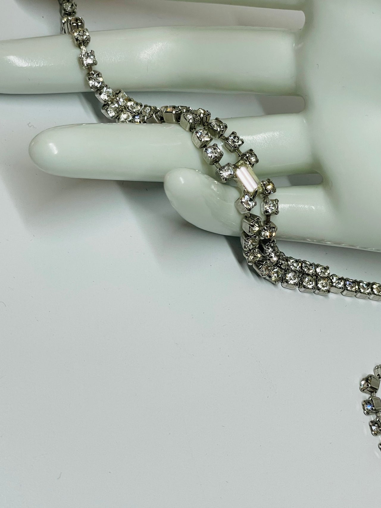Silver Rhinestone Choker