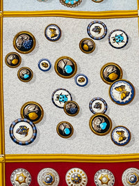 Thumbnail for Kieselstein-cord Italian Silk Button Scarf