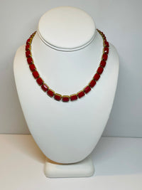 Thumbnail for Weiss Red Prong Set Collar Necklace