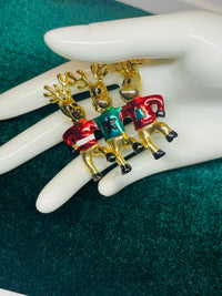 Thumbnail for AJC Dancing Reindeer Brooch