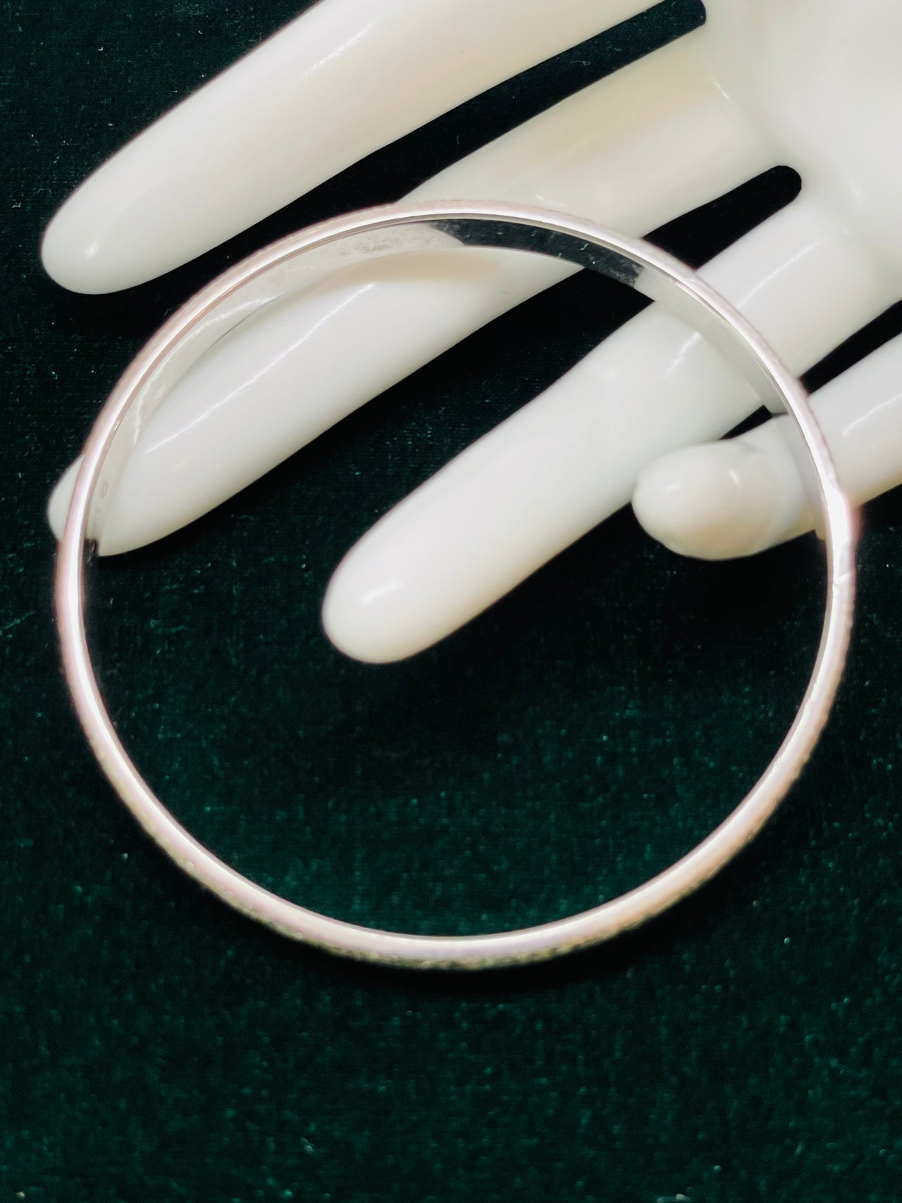 Monet Silver Glitter Bangle