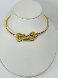 Thumbnail for Gold Tone Bow Choker and Bracelet Set