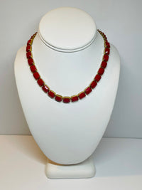 Thumbnail for Weiss Red Prong Set Collar Necklace