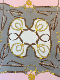Thumbnail for Saks Fifth Avenue Pink Equestrian Scarf