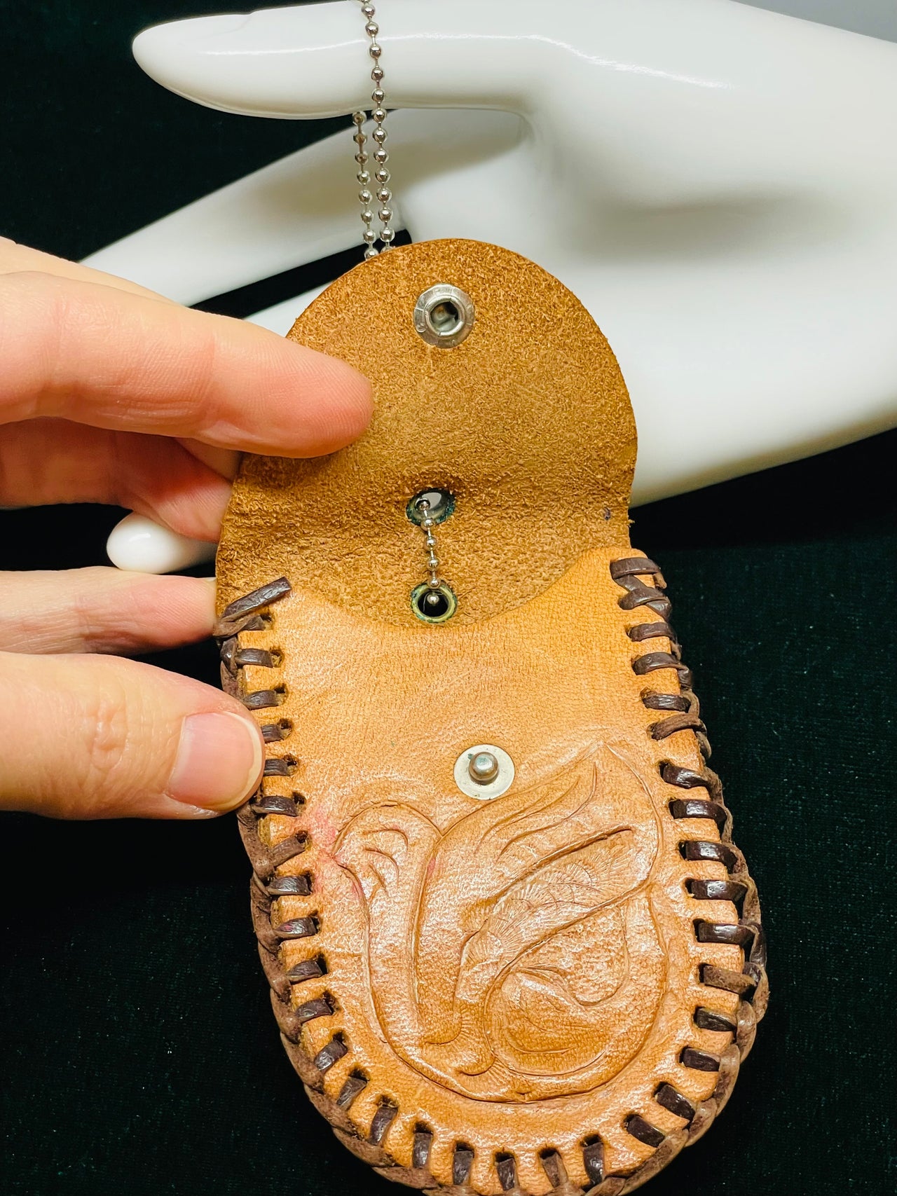 Tooled Leather Pouch