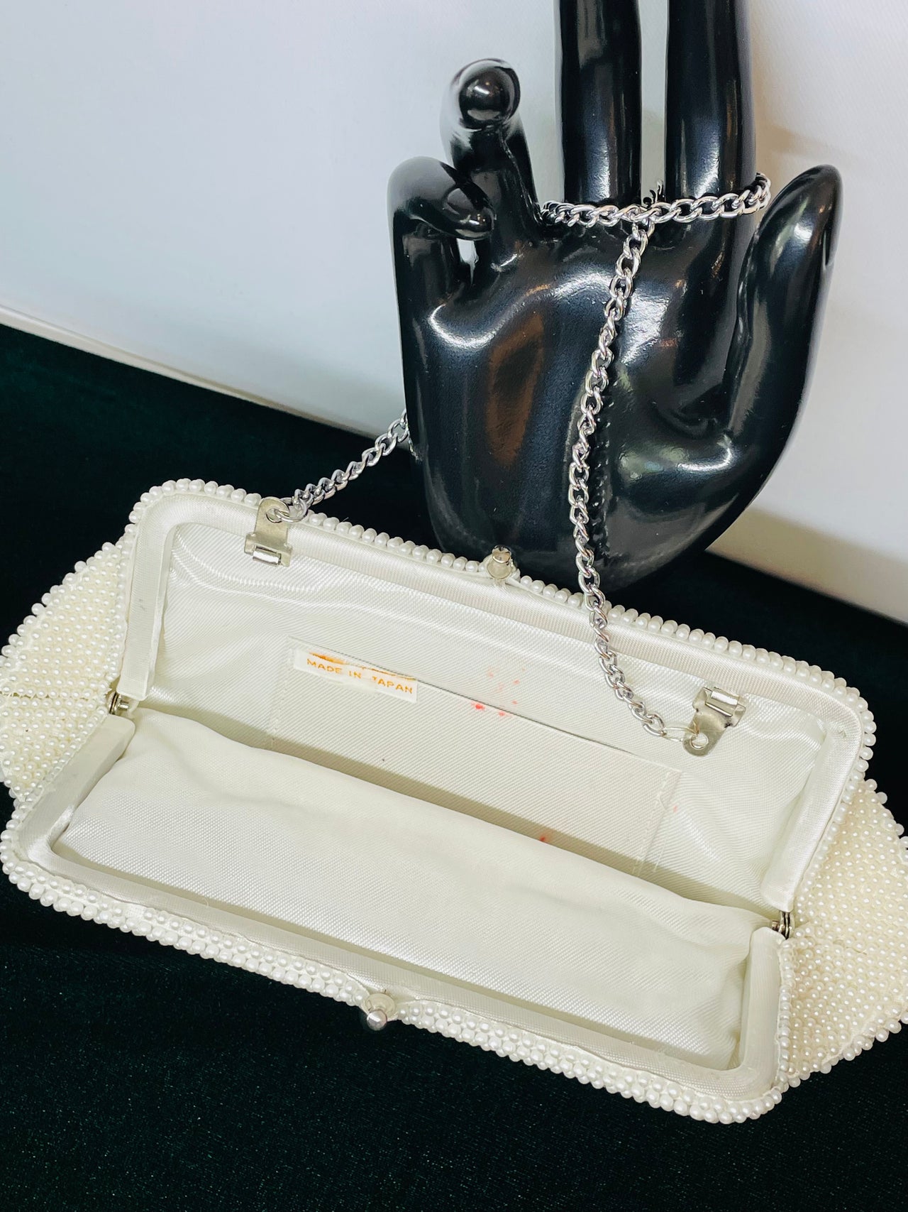 1960’s Small White Beaded Clutch