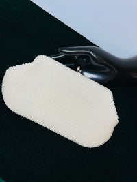Thumbnail for 1960’s Small White Beaded Clutch
