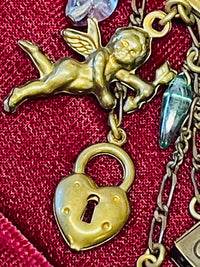 Thumbnail for Art Deco Charm Brooch Devil's Details 