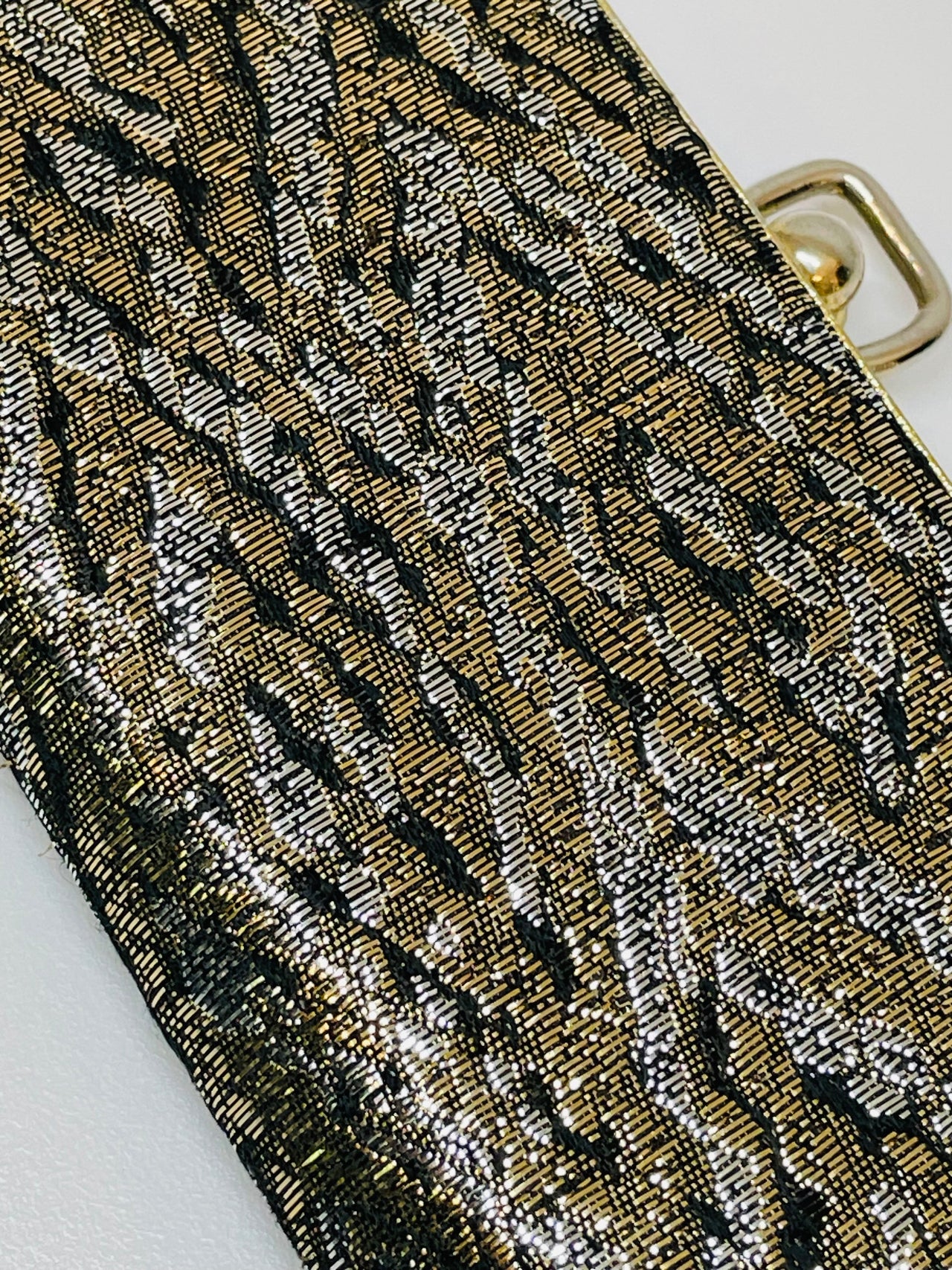 Black, Gold, and Silver Fabric Case Devil's Details 