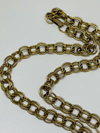 Thumbnail for Blue and Gold Scarab Necklace and Earrings Set Devil's Details 