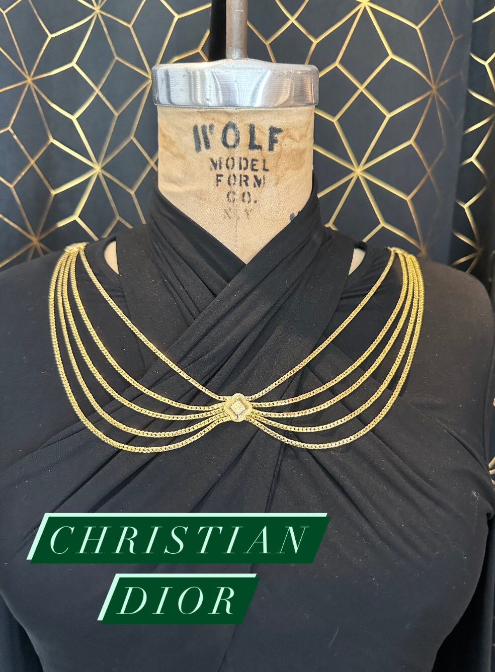 Christian Dior Shoulder Chain Jewelry Devil's Details 
