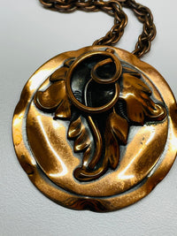 Thumbnail for Copper Leaf Necklace Devil's Details 