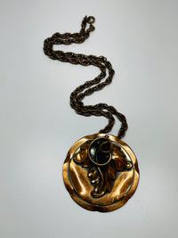 Thumbnail for Copper Leaf Necklace Devil's Details 