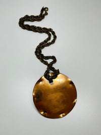 Thumbnail for Copper Leaf Necklace Devil's Details 