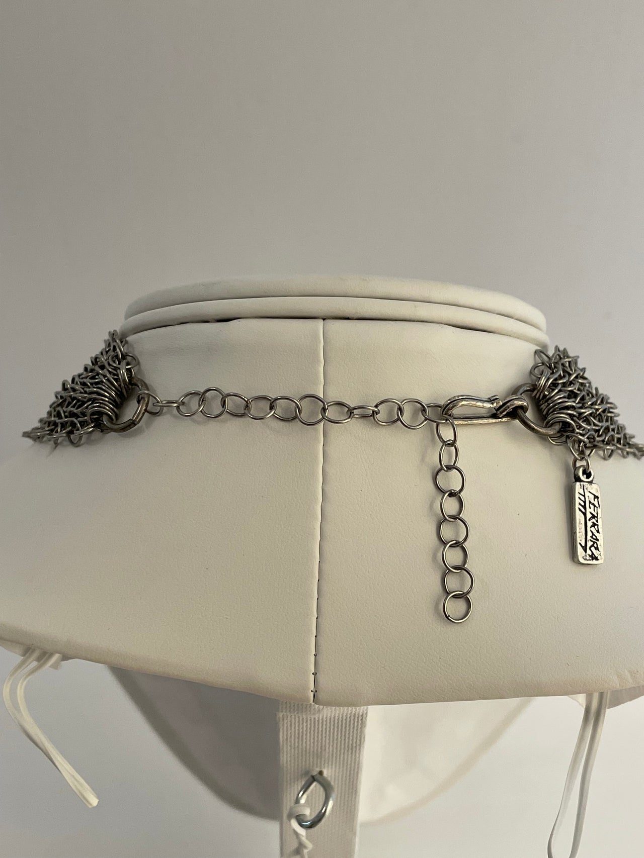 Ferrara Silver and Wood Necklace Devil's Details 