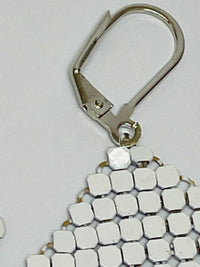 Thumbnail for Ferrara White Mesh Earrings Devil's Details 