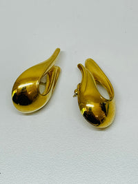 Thumbnail for Givenchy Gold Loop Earrings Accessory Devil's Details 