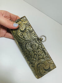 Thumbnail for Gold and Black Swirl Fabric Case Devil's Details 