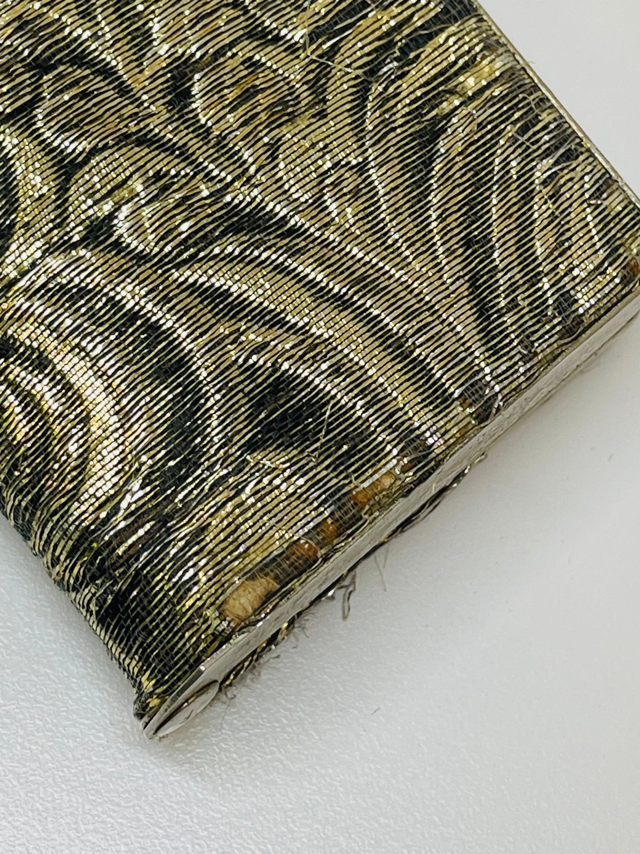 Gold and Black Swirl Fabric Case Devil's Details 