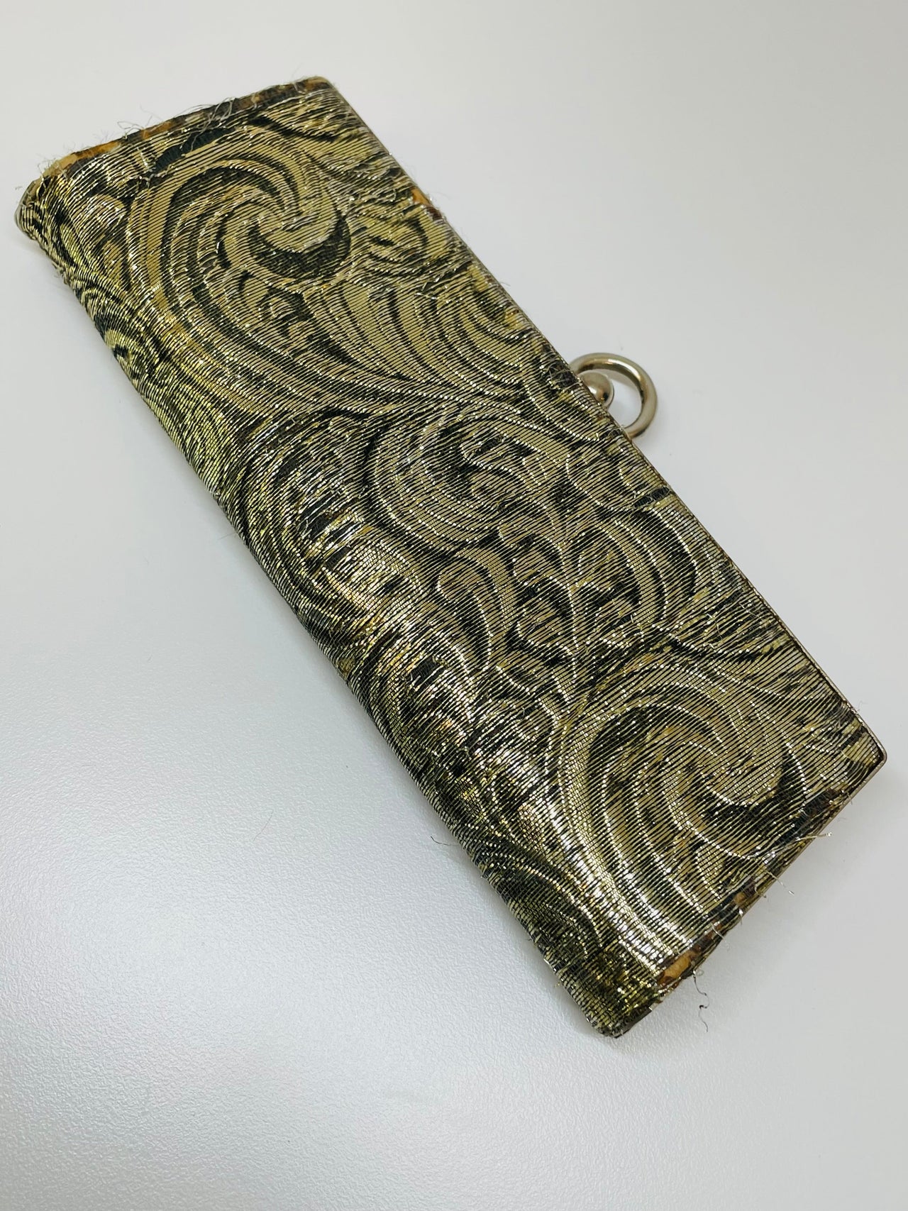 Gold and Black Swirl Fabric Case Devil's Details 