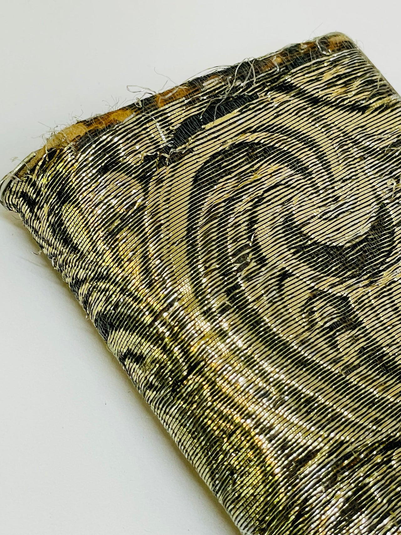 Gold and Black Swirl Fabric Case Devil's Details 