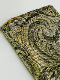Thumbnail for Gold and Black Swirl Fabric Case Devil's Details 