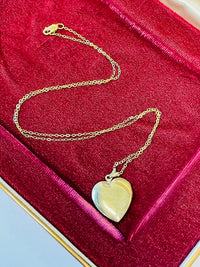 Thumbnail for Gold Filled Engraved Heart Locket Devil's Details 