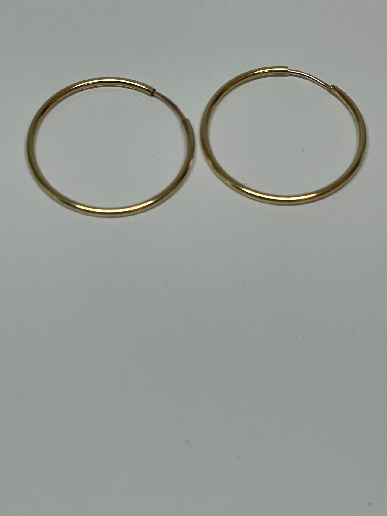 Gold Filled Hoops Devil's Details 