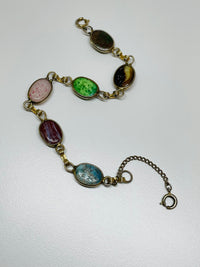 Thumbnail for Gold Filled Scarab Bracelet Devil's Details 