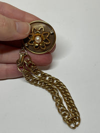 Thumbnail for Gold Flower Mesh Dangle Bracelet Bloomers and Frocks 