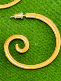 Thumbnail for Gold Scroll Hoops Devil's Details 