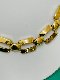 Thumbnail for Gold Square Link Chain Necklace Devil's Details 