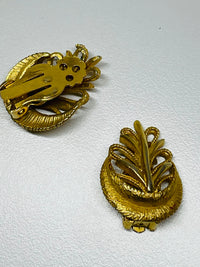 Thumbnail for Gold Wheat Crest Clip Ons Devil's Details 