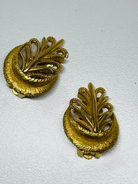 Thumbnail for Gold Wheat Crest Clip Ons Devil's Details 