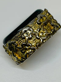 Thumbnail for Green Stone Gold Round Pill Box Devil's Details 