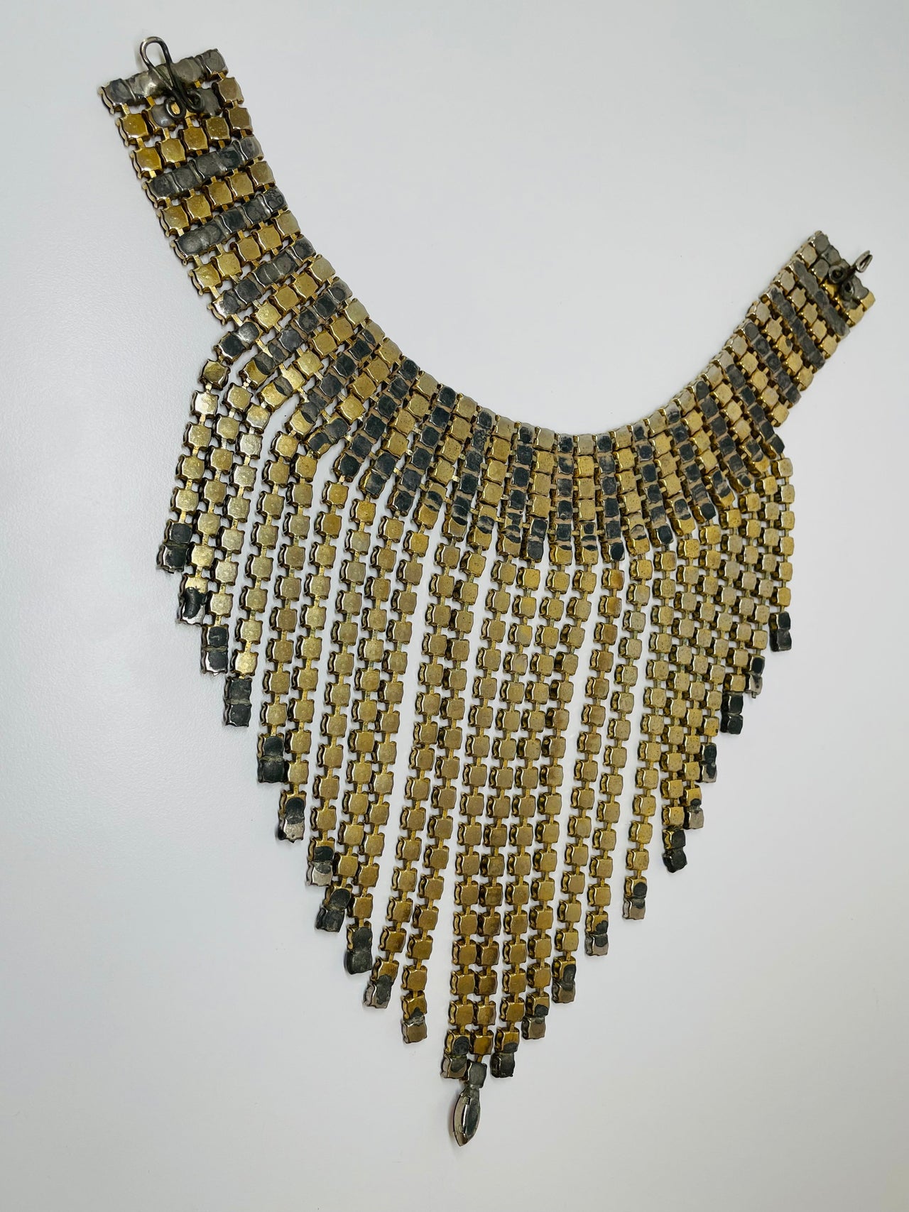 Huge Purple Rhinestone Bib Necklace Devil's Details 