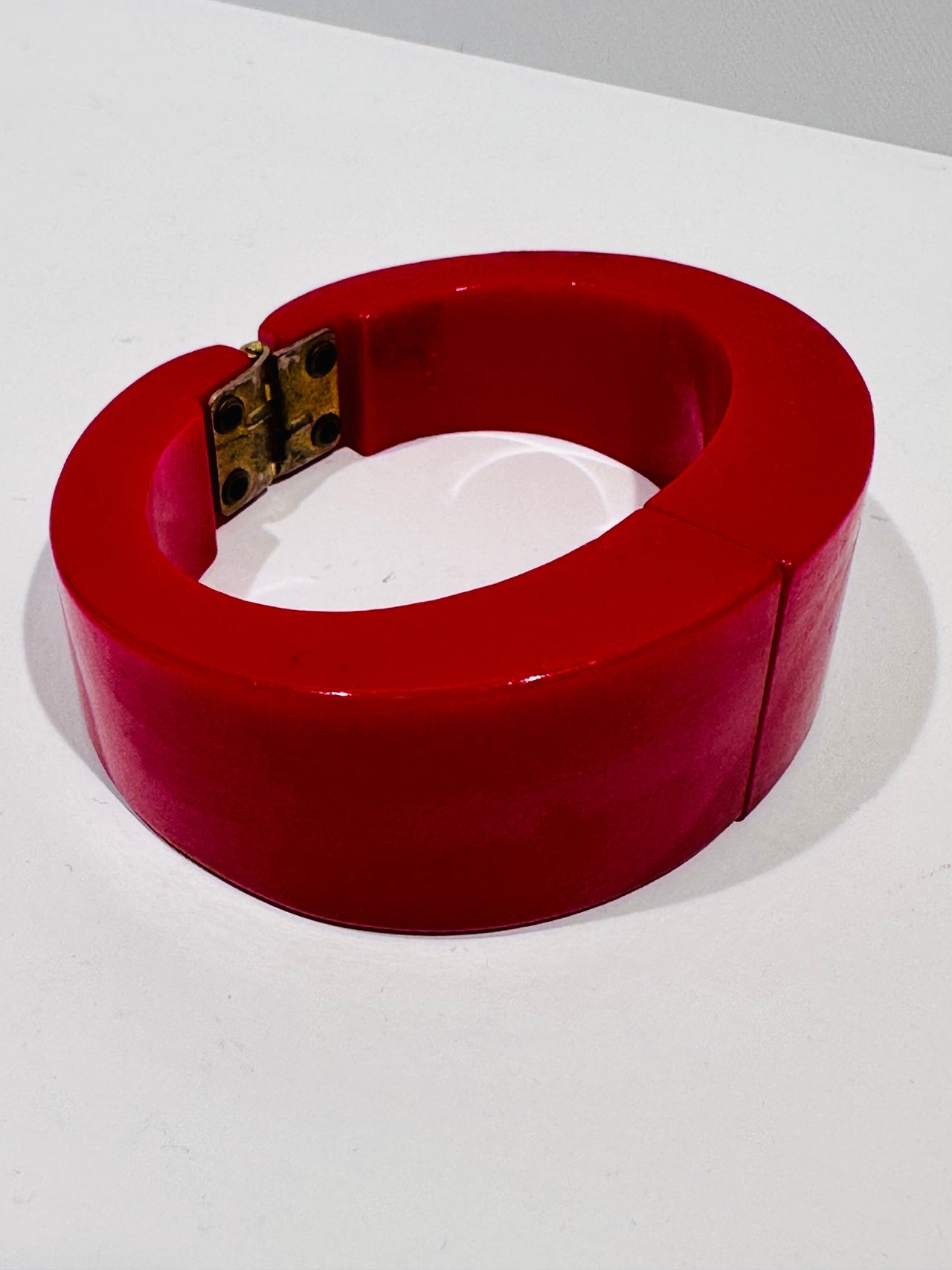 Kira. Large Red Clamper Bakelite Bangle Bloomers and Frocks 