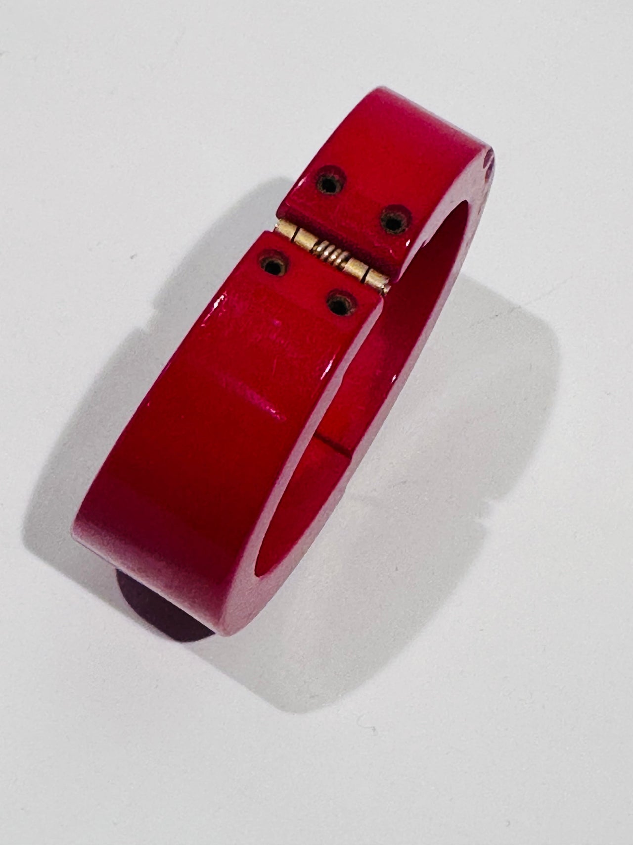 Kira. Large Red Clamper Bakelite Bangle Bloomers and Frocks 