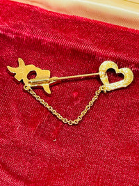 Thumbnail for Kira.Heart and XOX Bar and Chain Brooch Jewelry Bloomers and Frocks 