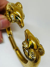 Thumbnail for KJL Rams Head Bangle Devil's Details 