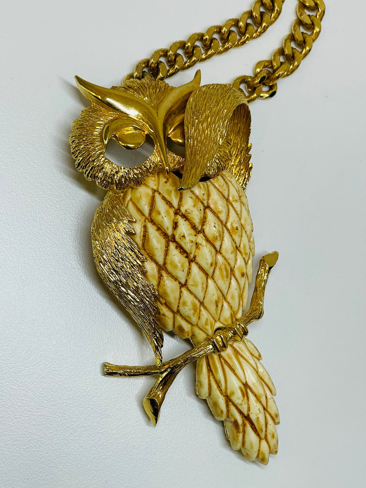 Luca Razza Owl Necklace Devil's Details 