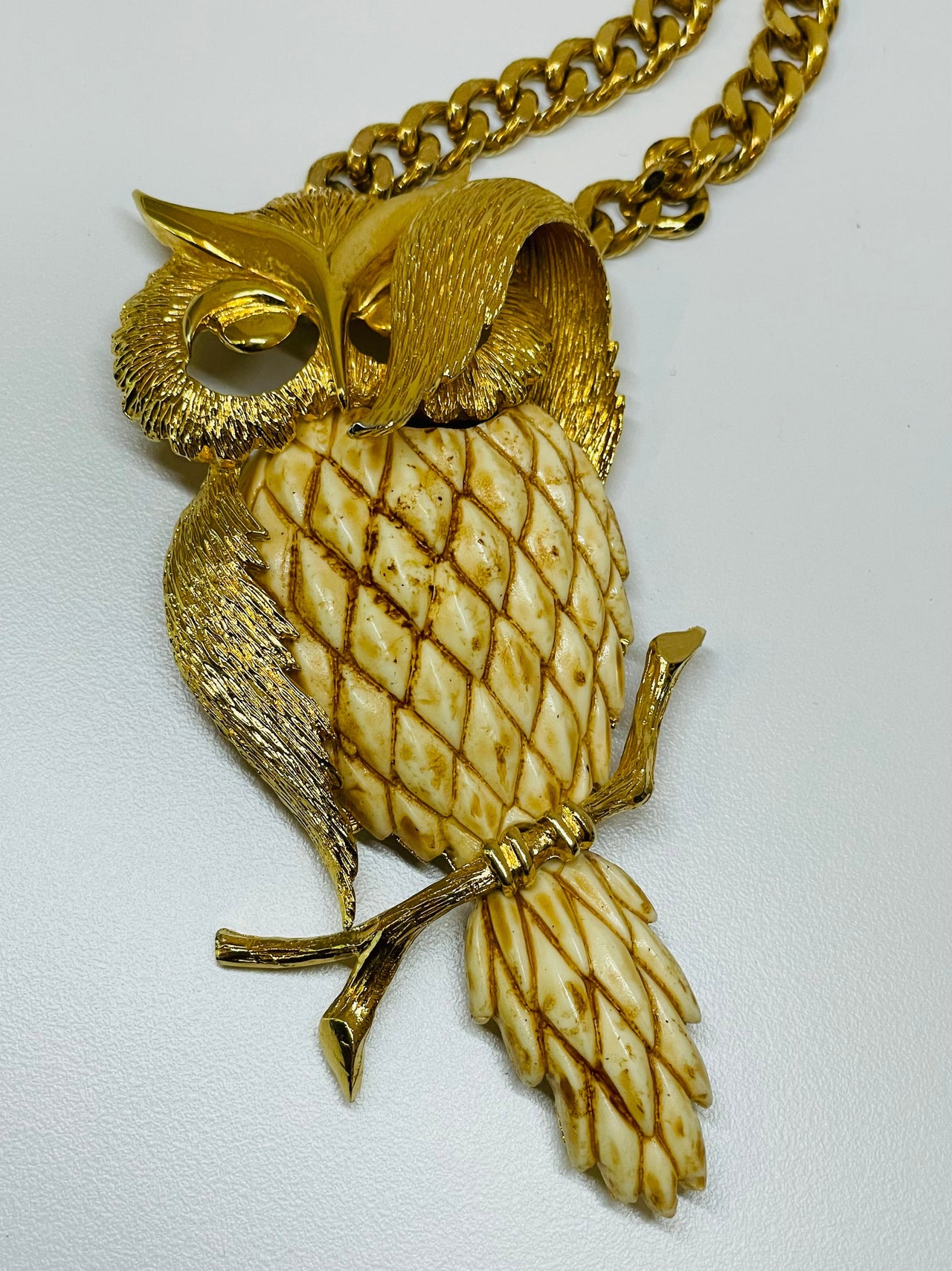 Luca Razza Owl Necklace Devil's Details 