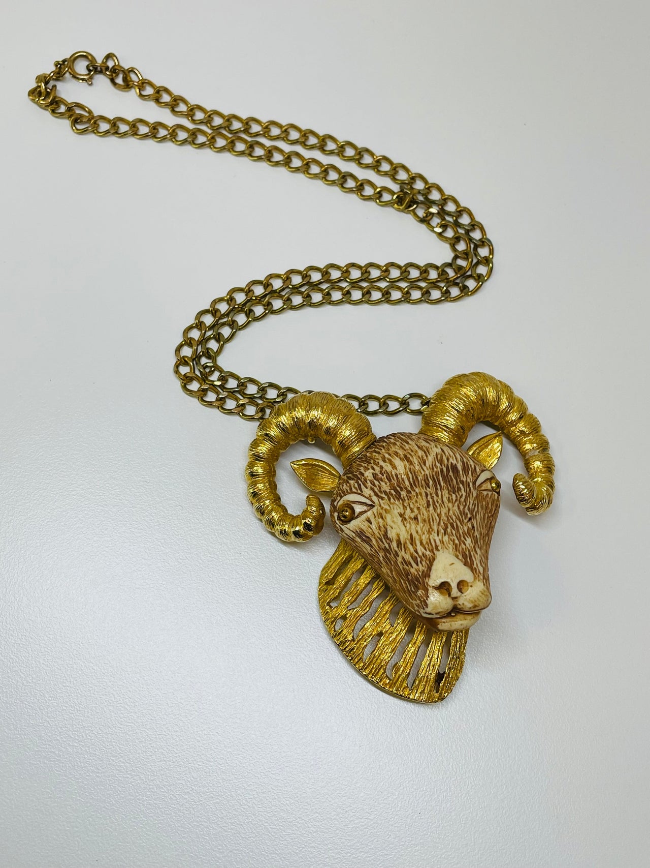 Luca Razza Ram’s Head Necklace Devil's Details 