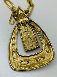 Thumbnail for Monet Gold Buckle Necklace Jewelry Devil's Details 