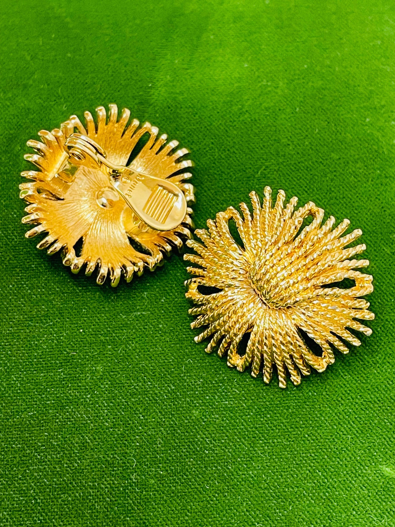 Money Glit Floral Cordelia Clip Earrings Devil's Details 