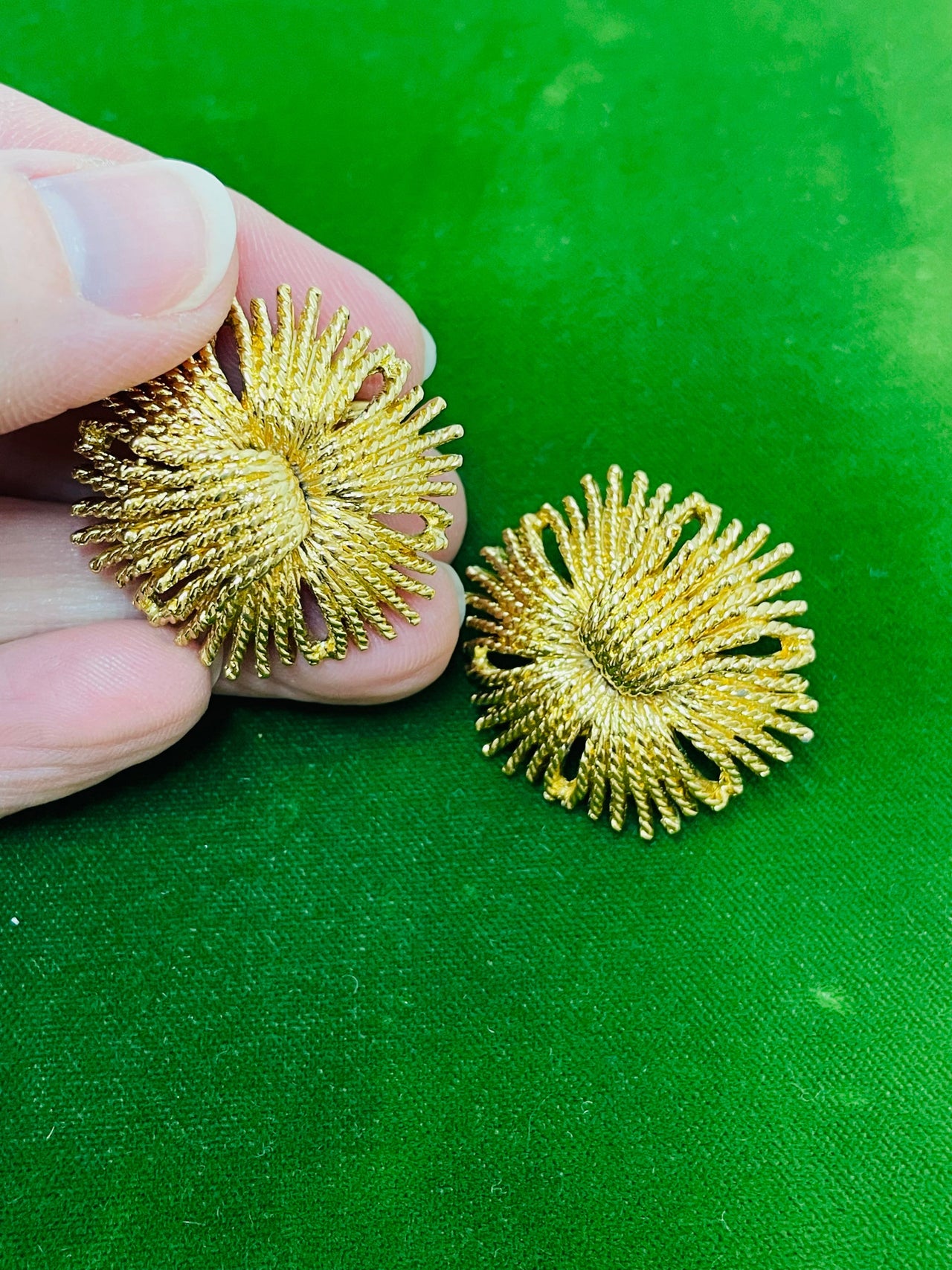 Money Glit Floral Cordelia Clip Earrings Devil's Details 