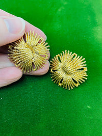 Thumbnail for Money Glit Floral Cordelia Clip Earrings Devil's Details 