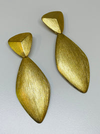 Thumbnail for Pep Brushed Gold Dangle Earrings Devil's Details 
