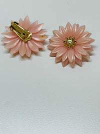 Thumbnail for Pink Plastic Flower Earrings Devil's Details 
